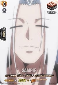 Acting like Yoh? Amidamaru (SKR) - D-TTD03: Shaman King - Cardfight Vanguard card