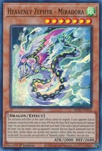 Heavenly Zephyr - Miradora - 2022 Tin of the Pharaoh's Gods - YuGiOh card