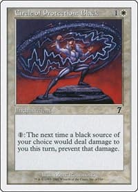 Circle of Protection: Black - 7th Edition - Magic: The Gathering card