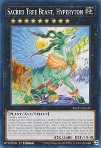 Sacred Tree Beast, Hyperyton - 2022 Tin of the Pharaoh's Gods - YuGiOh card