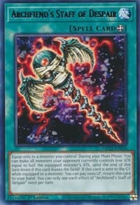 Archfiend's Staff of Despair - 2022 Tin of the Pharaoh's Gods - YuGiOh card