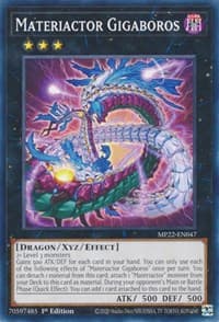 Materiactor Gigaboros - 2022 Tin of the Pharaoh's Gods - YuGiOh card