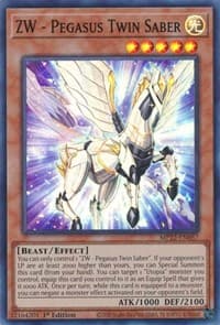 ZW - Pegasus Twin Saber - 2022 Tin of the Pharaoh's Gods - YuGiOh card