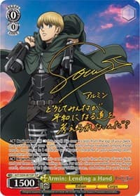 Armin: Lending a Hand (SSP) - Attack On Titan: Final Season - Weiss Schwarz card