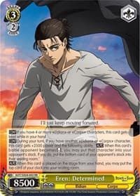 Eren: Determined - Attack On Titan: Final Season - Weiss Schwarz card