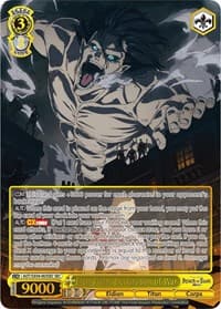 Eren Titan: Declaration of War (SEC) - Attack On Titan: Final Season - Weiss Schwarz card