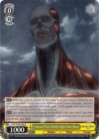Colossal Titan: Painful Sight from Above - Attack On Titan: Final Season - Weiss Schwarz card