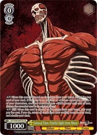 Colossal Titan: Painful Sight from Above (TTR) - Attack On Titan: Final Season - Weiss Schwarz card