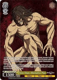 Eren Titan: Alternative Plan (TTR) - Attack On Titan: Final Season - Weiss Schwarz card