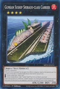 Gunkan Suship Shirauo-class Carrier - 2022 Tin of the Pharaoh's Gods - YuGiOh card