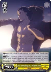 Eren: Embarking on a Different Path - Attack On Titan: Final Season - Weiss Schwarz card