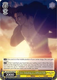 Eren: Embarking on a Different Path (SR) - Attack On Titan: Final Season - Weiss Schwarz card
