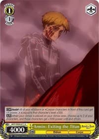 Armin: Exiting the Titan - Attack On Titan: Final Season - Weiss Schwarz card