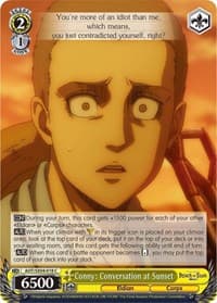 Conny: Conversation at Sunset - Attack On Titan: Final Season - Weiss Schwarz card
