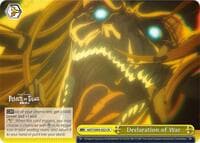 Declaration of War - Attack On Titan: Final Season - Weiss Schwarz card