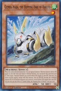 Gizmek Inaba, the Hopping Hare of Hakuto - 2022 Tin of the Pharaoh's Gods - YuGiOh card