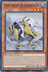 Gizmek Arakami, the Hailbringer Hog - 2022 Tin of the Pharaoh's Gods - YuGiOh card