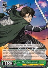 Levi: Merciless Assault - Attack On Titan: Final Season - Weiss Schwarz card