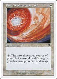 Circle of Protection: Red - 7th Edition - Magic: The Gathering card
