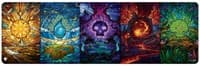 Dominaria United Stained Glass Land Medley Playmat for Magic: The Gathering (8ft) - Ultra Pro Playmats - Playmats card