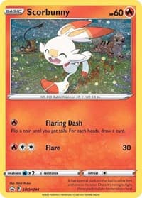 Scorbunny - SWSH244 (Cosmos Holo) - SWSH: Sword & Shield Promo Cards - Pokemon card