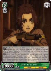 Gabi: Fatal Shot - Attack On Titan: Final Season - Weiss Schwarz card