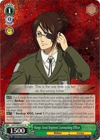 Hange: Scout Regiment Commanding Officer - Attack On Titan: Final Season - Weiss Schwarz card