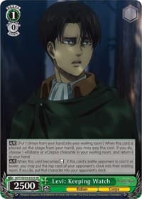 Levi: Keeping Watch (SR) - Attack On Titan: Final Season - Weiss Schwarz card