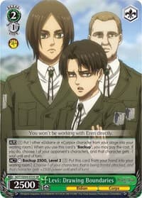 Levi: Drawing Boundaries (SR) - Attack On Titan: Final Season - Weiss Schwarz card