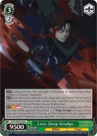 Levi: Deep Grudge - Attack On Titan: Final Season - Weiss Schwarz card
