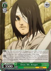Eren: Mr. Kruger - Attack On Titan: Final Season - Weiss Schwarz card