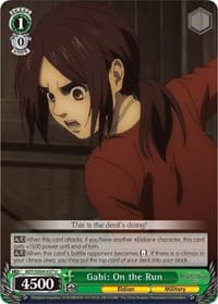Gabi: On the Run - Attack On Titan: Final Season - Weiss Schwarz card
