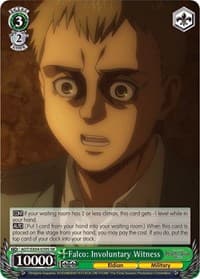 Falco: Involuntary Witness (SR) - Attack On Titan: Final Season - Weiss Schwarz card