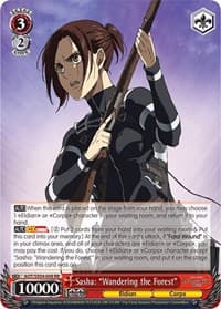 Sasha: "Wandering the Forest" - Attack On Titan: Final Season - Weiss Schwarz card