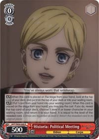 Historia: Political Meeting - Attack On Titan: Final Season - Weiss Schwarz card