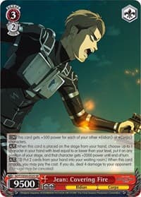 Jean: Covering Fire (SR) - Attack On Titan: Final Season - Weiss Schwarz card