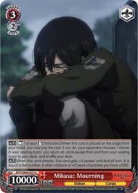 Mikasa: Mourning - Attack On Titan: Final Season - Weiss Schwarz card