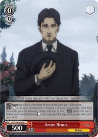 Artur Braus - Attack On Titan: Final Season - Weiss Schwarz card