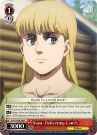 Kaya: Delivering Lunch - Attack On Titan: Final Season - Weiss Schwarz card