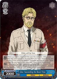 Zeke: Succeeding the Beast Titan (SR) - Attack On Titan: Final Season - Weiss Schwarz card