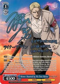 Reiner: Haunted by His Own Advice (SSP) - Attack On Titan: Final Season - Weiss Schwarz card