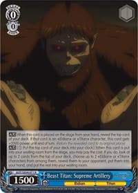 Beast Titan: Supreme Artillery - Attack On Titan: Final Season - Weiss Schwarz card