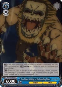 Jaw Titan: Retaking of the Founding Titan - Attack On Titan: Final Season - Weiss Schwarz card