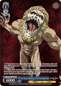 Jaw Titan: Retaking of the Founding Titan (TTR) - Attack On Titan: Final Season - Weiss Schwarz card