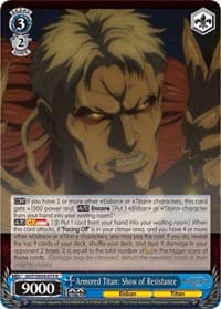 Armored Titan: Show of Resistance - Attack On Titan: Final Season - Weiss Schwarz card