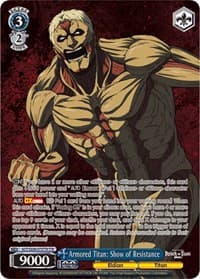 Armored Titan: Show of Resistance (TTR) - Attack On Titan: Final Season - Weiss Schwarz card