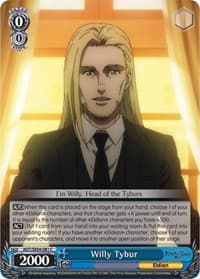 Willy Tybur - Attack On Titan: Final Season - Weiss Schwarz card
