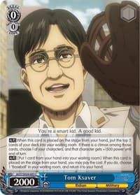 Tom Ksaver - Attack On Titan: Final Season - Weiss Schwarz card