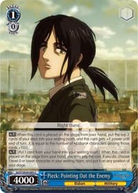 Pieck: Pointing Out the Enemy - Attack On Titan: Final Season - Weiss Schwarz card