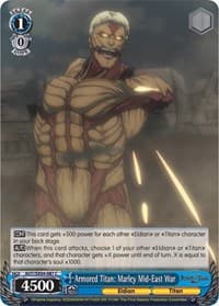 Armored Titan: Marley Mid-East War - Attack On Titan: Final Season - Weiss Schwarz card